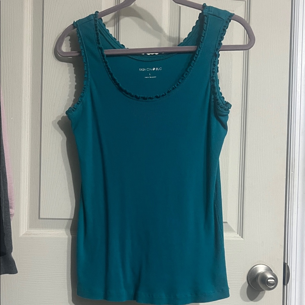 Fashion Bug Turquoise Tank Top